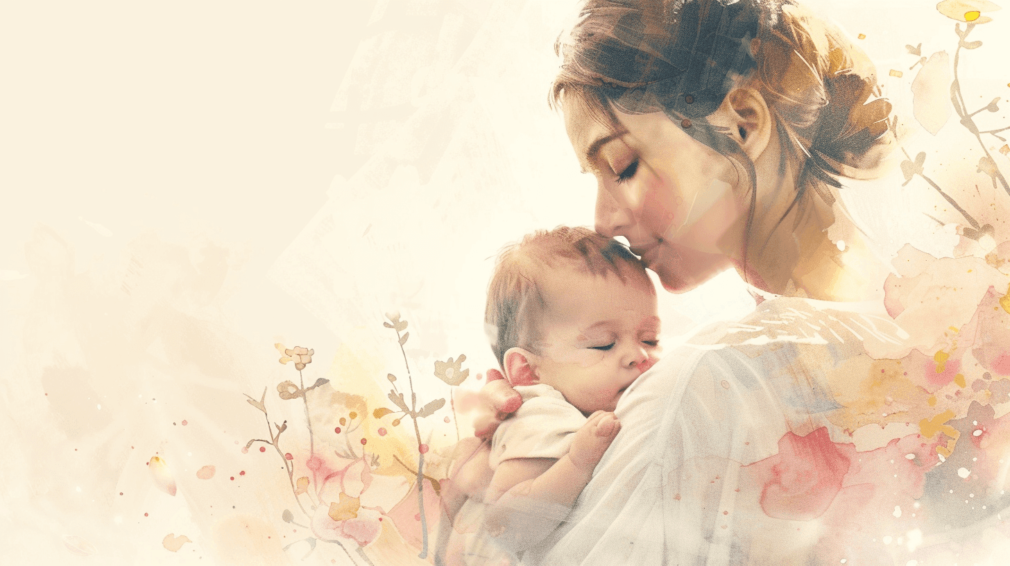 Mother and baby in peaceful moment - good enough mothering