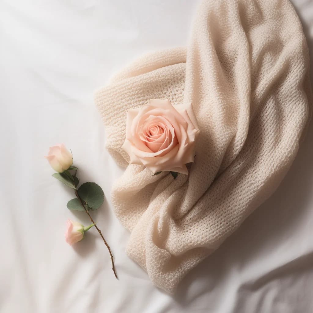 Mother practicing self-care with baby